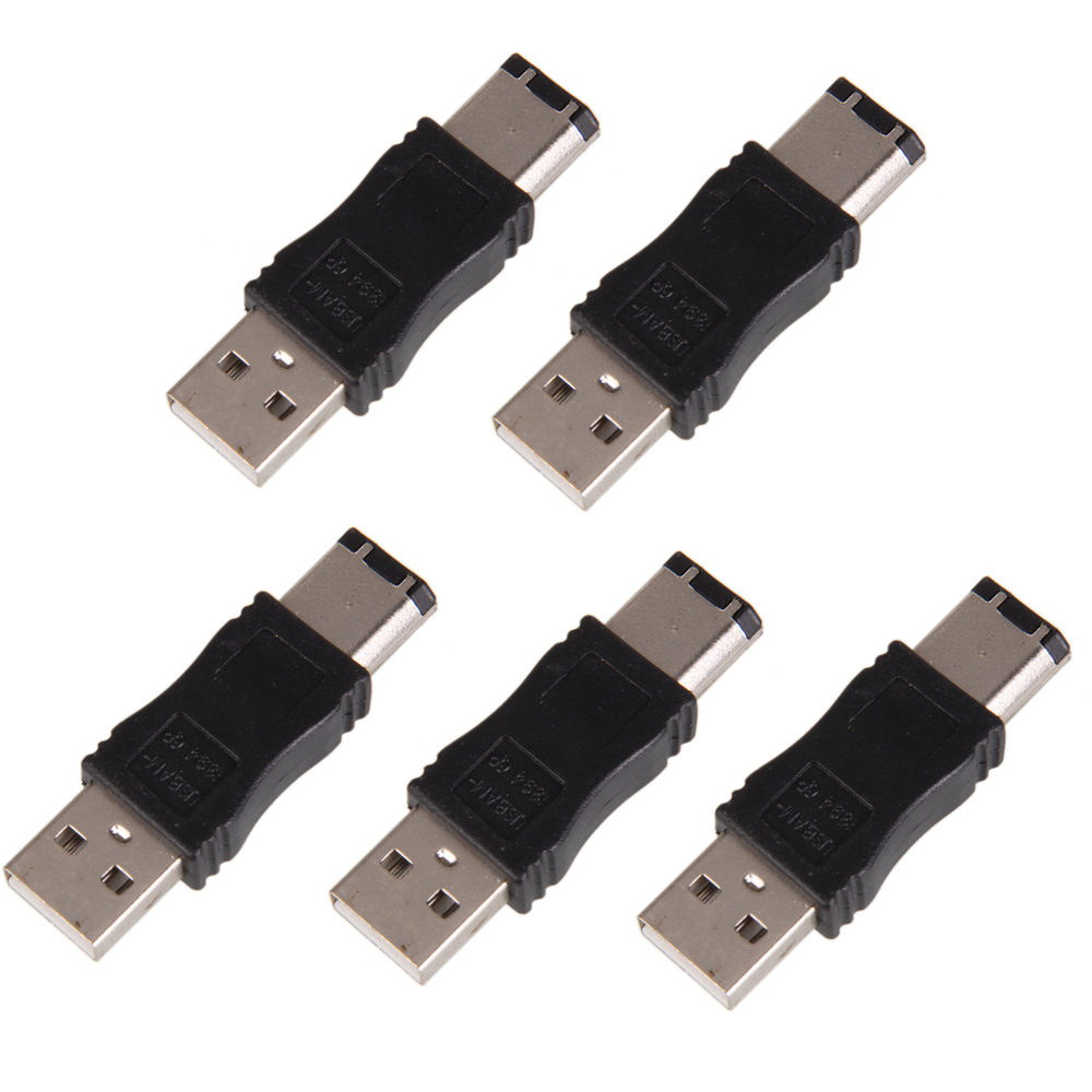 5PCS 6Pin Firewire IEEE 1394 Male to USB A Male Adapter MM Converter US Ship eBay
